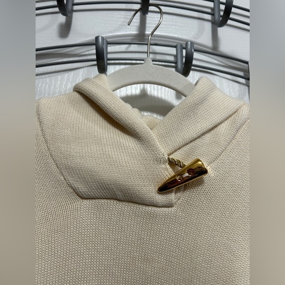 Lauren Ralph Lauren Cream ribbed knit Pullover Sweater Womens SP petite classic - Picture 3 of 15